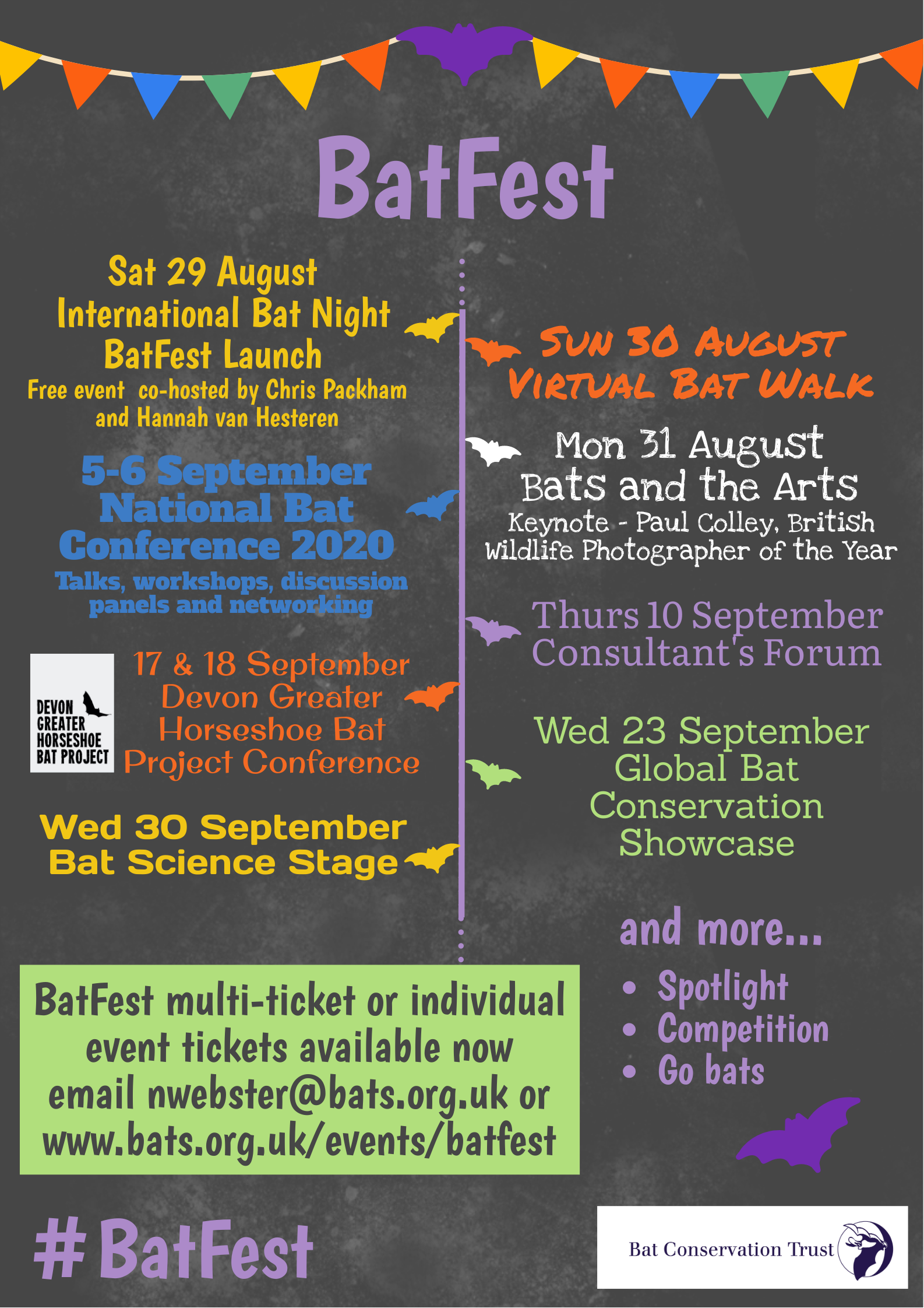 Press release from the Bat Conservation Trust: Welcome to BatFest