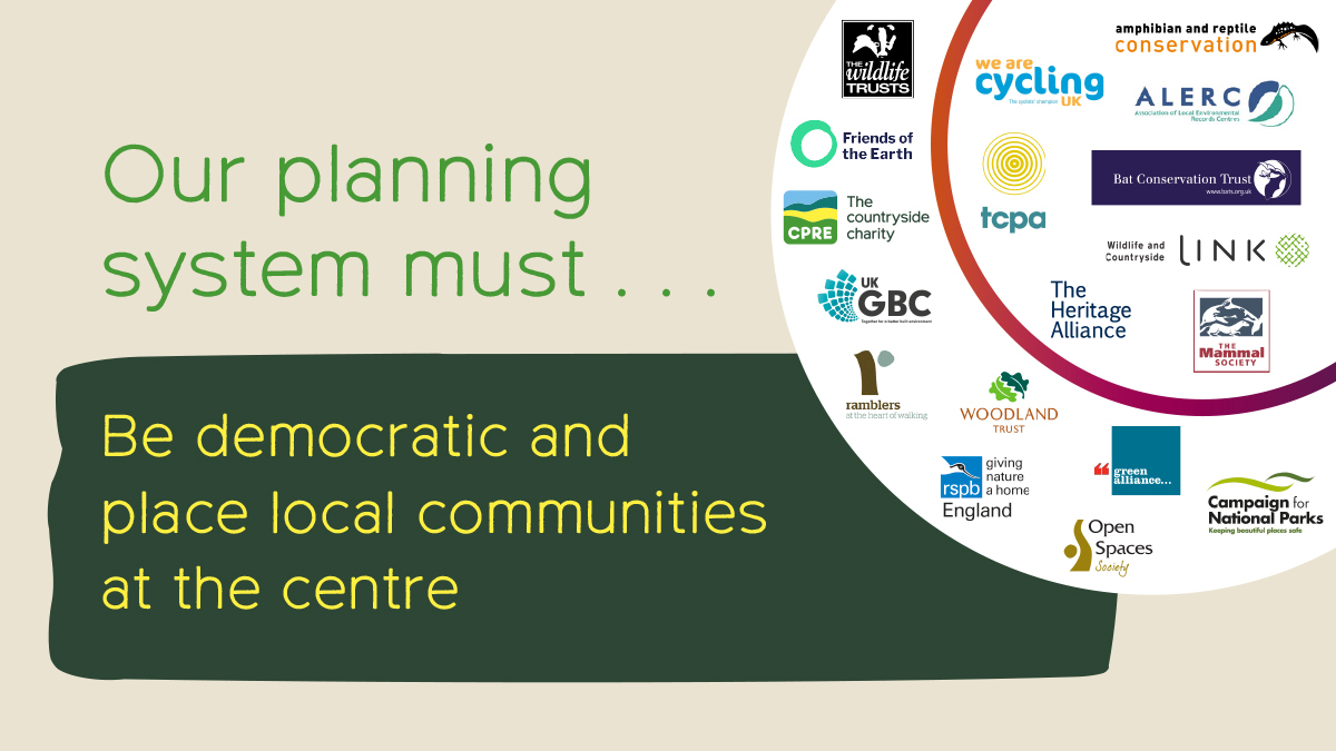 Government should rethink damaging planning proposals and plan back better, urges coalition of 18 organisations